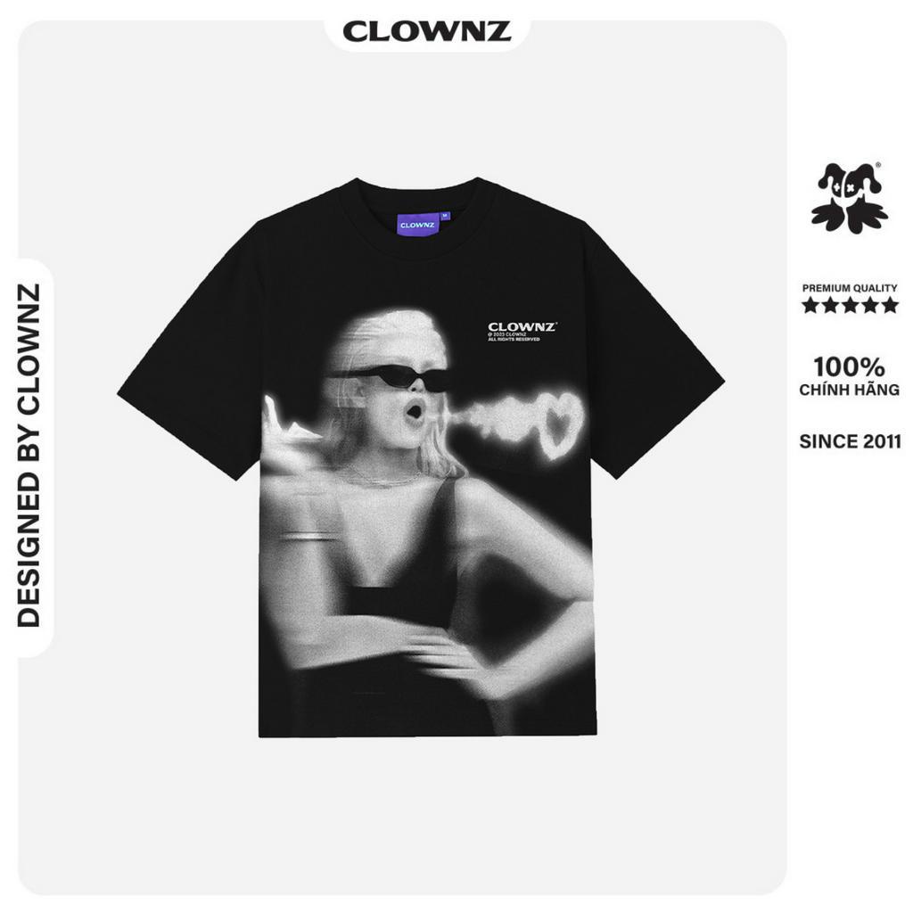 Áo thun oversize local brand ClownZ Chillin Girl T-shirt basic tay lỡ vải cotton cao cấp unisex nam nữ