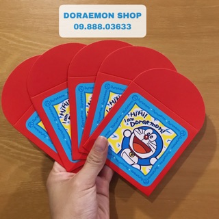 Bộ 10 Bao Lì Xì (Hình Mon Hi Hi) Doraemon Doremon
