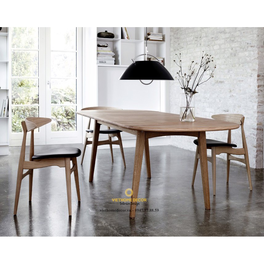 Ghế CH33 - ghế bàn ăn đẹp gỗ tự nhiên - Viethome Decor