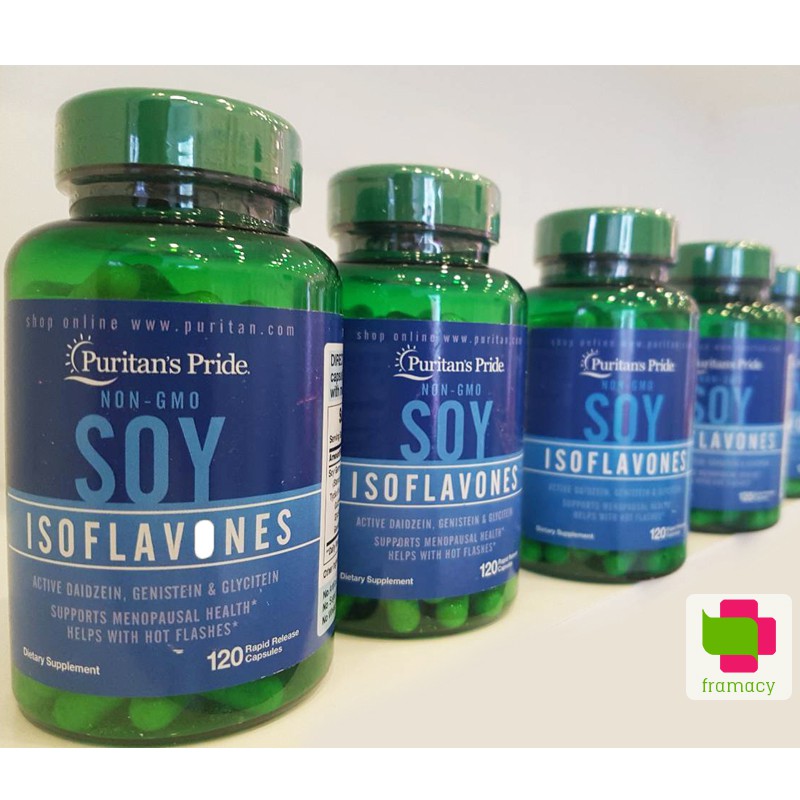 Tinh chất mầm đậu nành Soy Isoflavones 750mg, USA (120 viên) giúp làm đẹp da tóc và cân bằng nội tiết tố