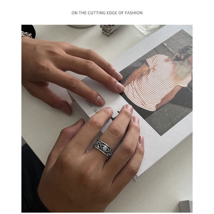 Nhẫn Hình Mắt Thời Trang Có Thể Điều Chỉnh Dành Cho Nam Và Nữ