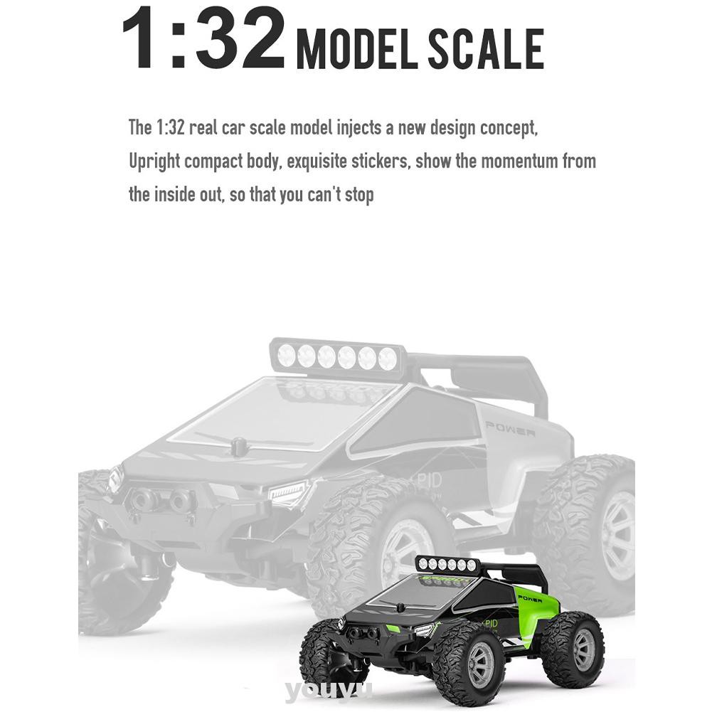 RC Mô Hình Xe Ô Tô Điều Khiển Từ Xa 25km / H 2.4g Mini 2 Tốc Độ Cao Kèm Phụ Kiện