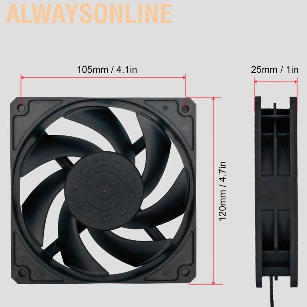 Quạt Không Khí Giảm Tiếng Ồn F120-A 2200 Rpm