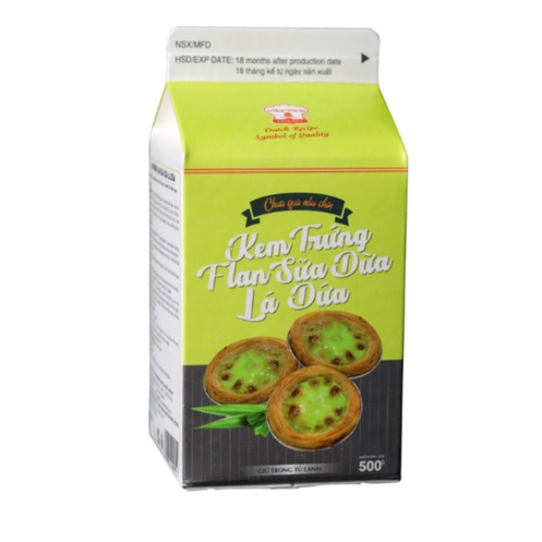 *HỎA TỐC*COMBO TART TRỨNG VÀ KEM TRỨNG LÁ DỨA - KEM TRỨNG VANI SIÊU TẾT KIỆM
