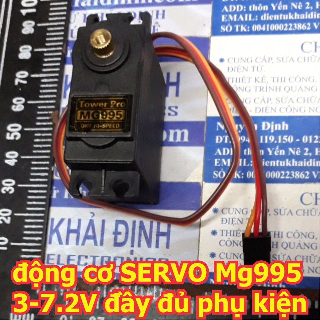 động cơ SERVO MG995 3V - 7.2V đầy đủ phụ kiện kde3190