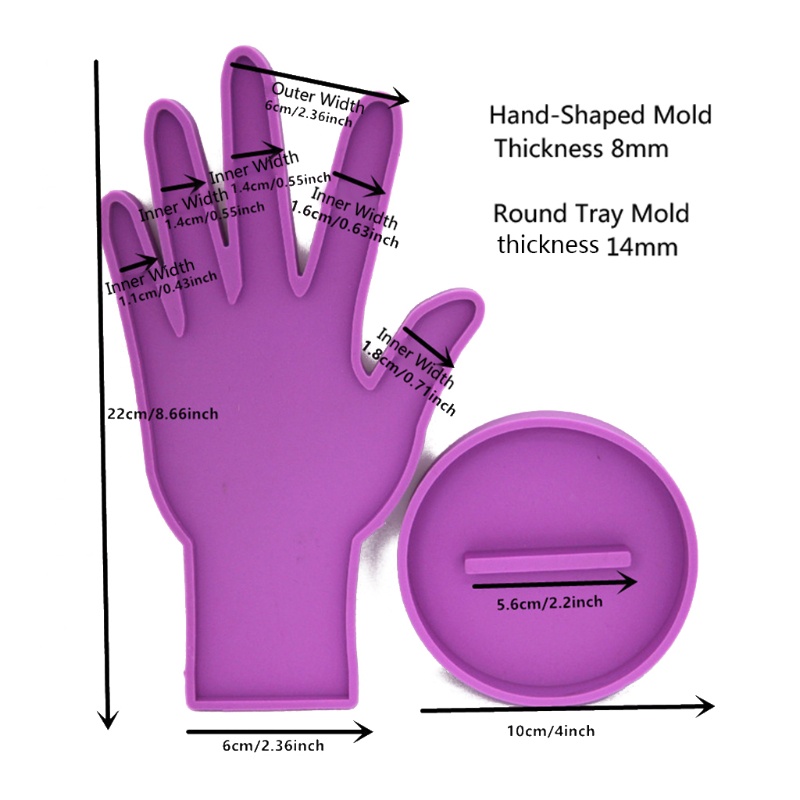 Khuôn Silicone Tạo Hình Bàn Tay Trang Trí Bánh