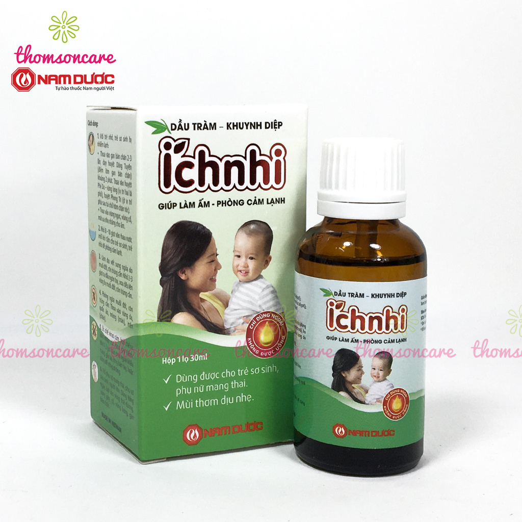 Dầu tràm khuynh diệp Ích Nhi lọ 20ml dùng được cho mẹ bầu và trẻ sơ sinh