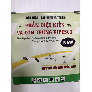 Phấn diệt kiến và côn trùng vipesco - hộp 2 cây phấn