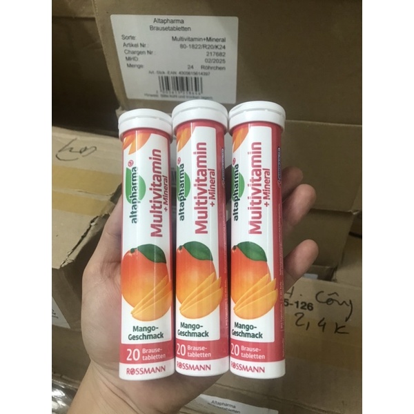 Viên sủi ALTAPHARMA  C sủi bổ sung khoáng chất và vitamin tăng cường đề kháng