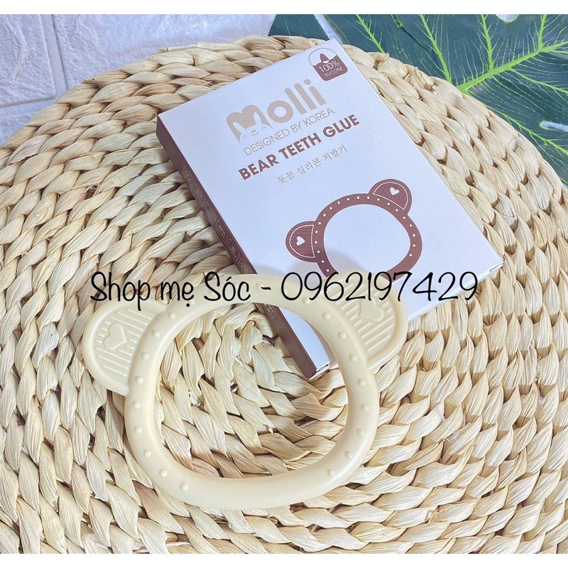 Gặm nướu silicon Molli - không mùi, không BPA - an toàn cho bé