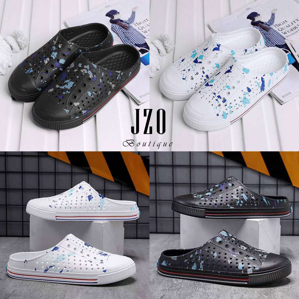 [Jzo Boutique] Dép sục nhựa nam nữ đi mưa, chống nước siêu nhẹ SNN002