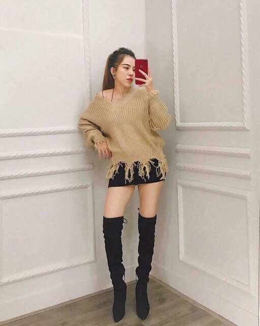 [kèm video] Bốt đùi cao gót thời trang nữ | BigBuy360 - bigbuy360.vn