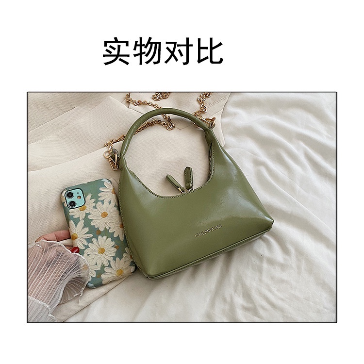 Túi Đeo JASMIN NOIR Chéo Da PU Hình Bán Nguyệt Xinh Xắn Cho Nữ