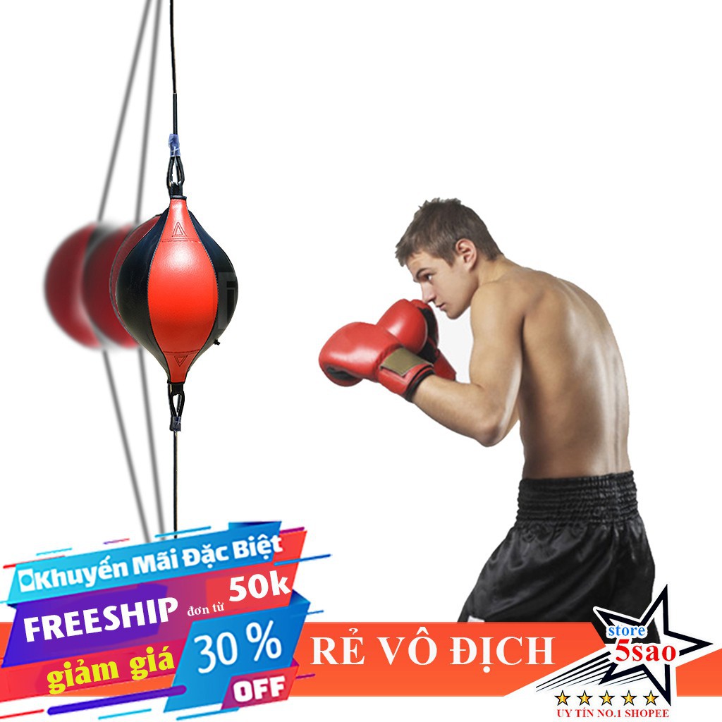 Bóng đấm boxing tập phản xạ Wubotiyu + bảo hành 6 tháng