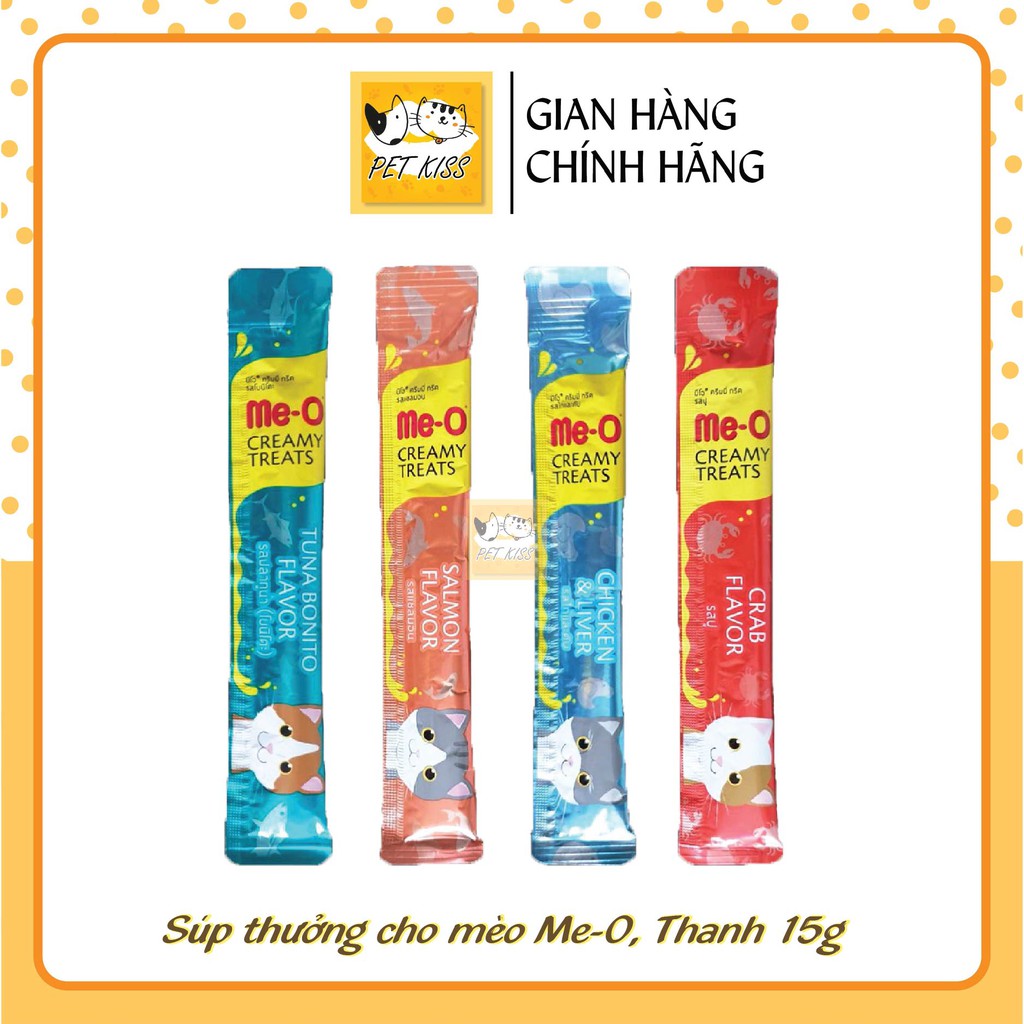 Súp thưởng cho mèo Creamy Treats Me-O, Thanh 15g