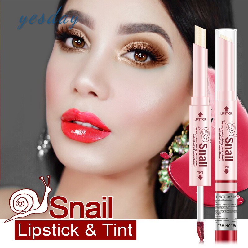 Son môi bóng và dưỡng ẩm thiết kế 2 đầu chống thấm tiện lợi | BigBuy360 - bigbuy360.vn