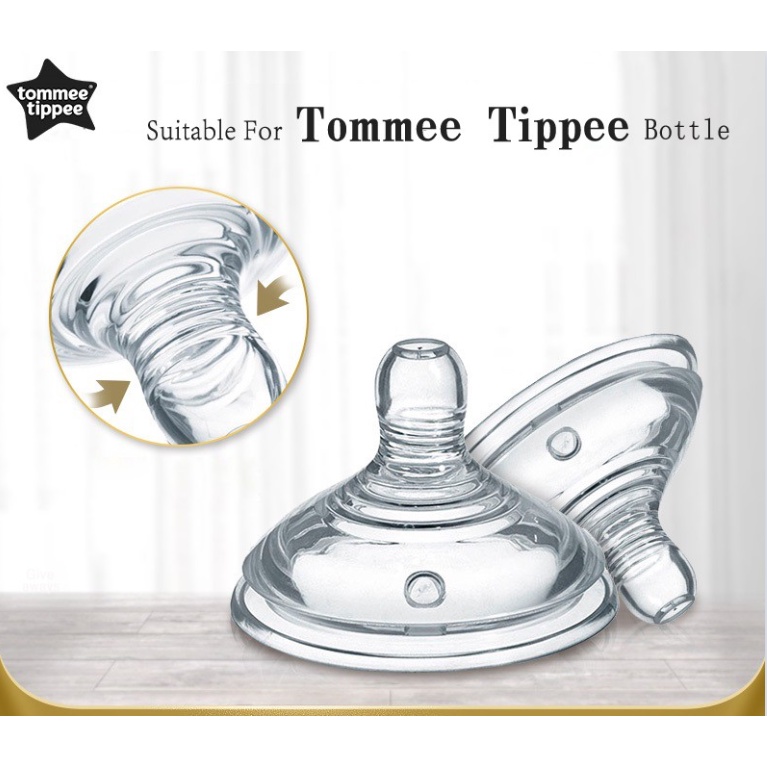 TOMMEE TIPPEE Núm Vú Giả Thay Thế Cho Bình Sữa Em Bé
