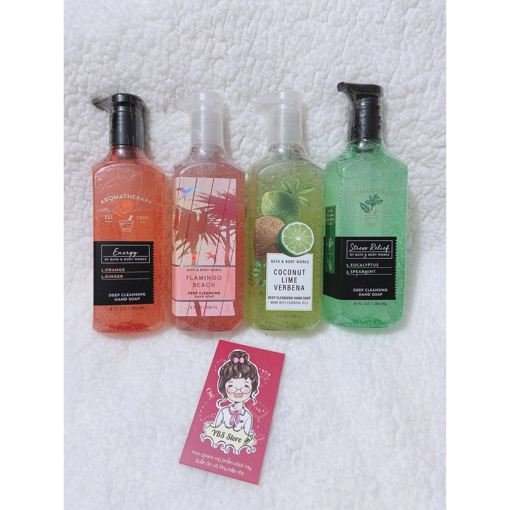 BBW Xà phòng rửa tay hand soap Bath & Bodyworks BBW 236ml/259ml có nhiều mùi lựa chọn, inbox shop nhé!
