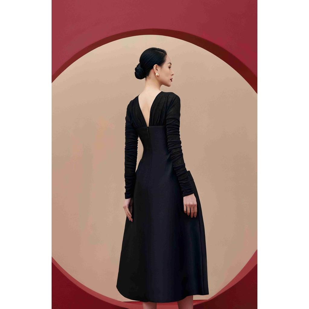 Váy Fien phối coston tay nhún Regal Dress