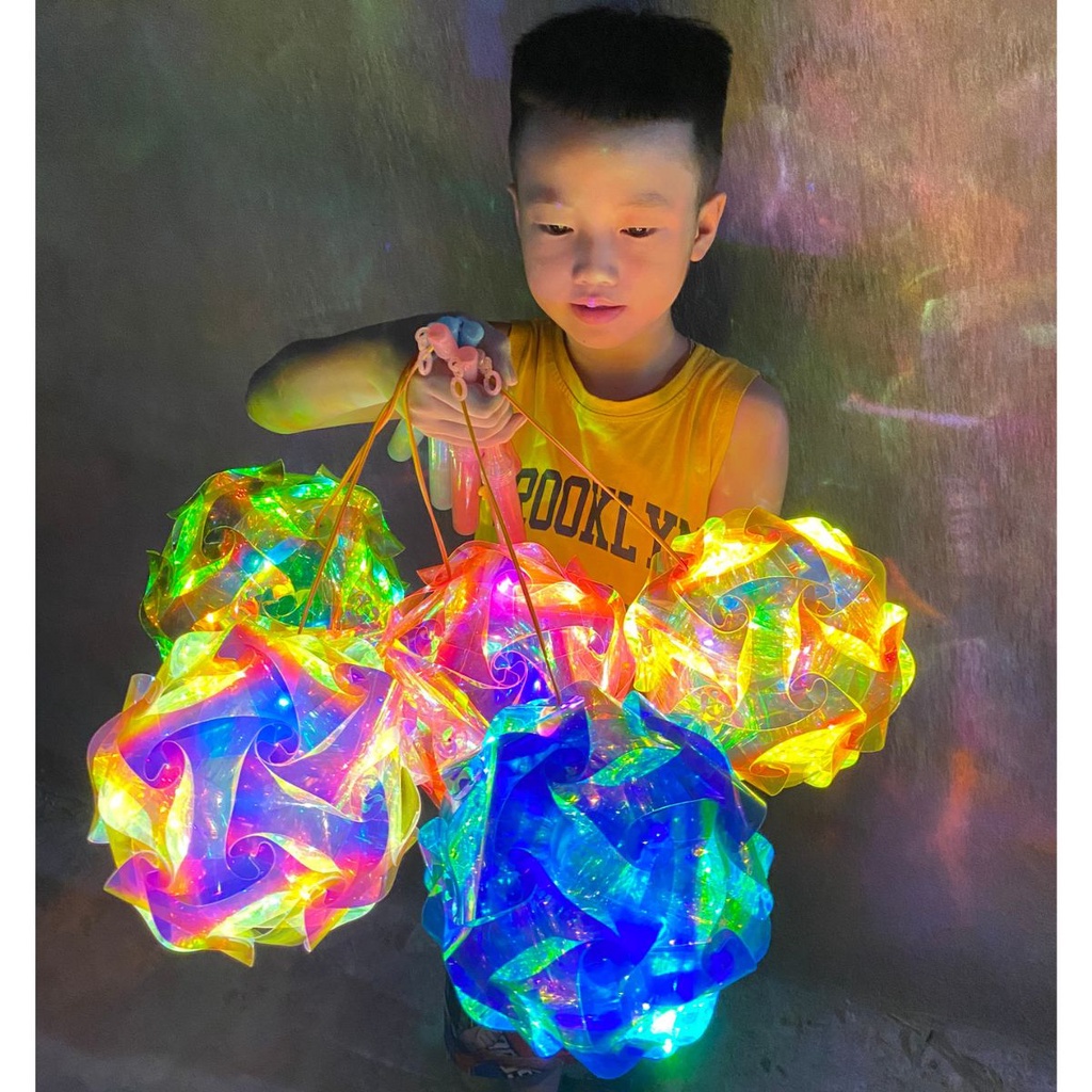 Đèn lồng trung thu đồ chơi lắp ghép cho bé, trang trí decor phòng ngủ, làm việc D4 Nhà Núi