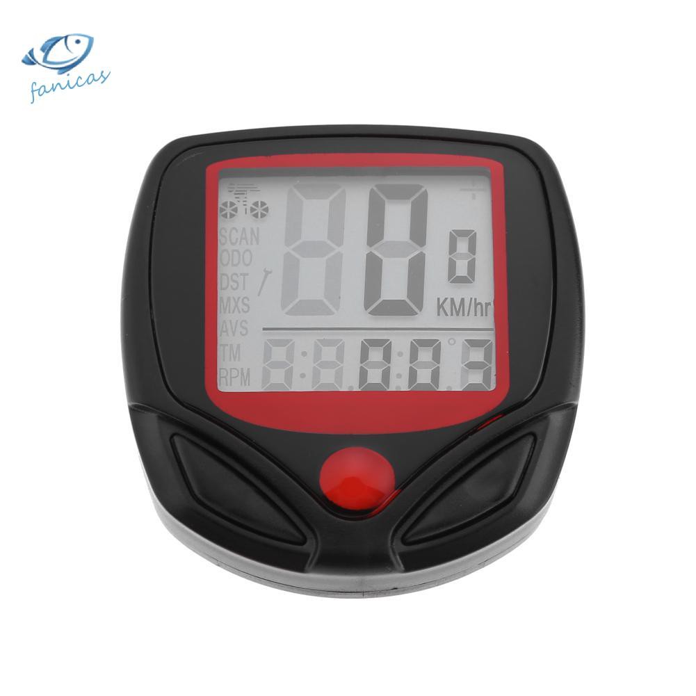 Đồng Hồ Đo Tốc Độ, Đo Tốc Độ, Chống Thấm Nước, Màn Hình Lcd, 15 Chức Năng, Gắn Trên Xe Đạp