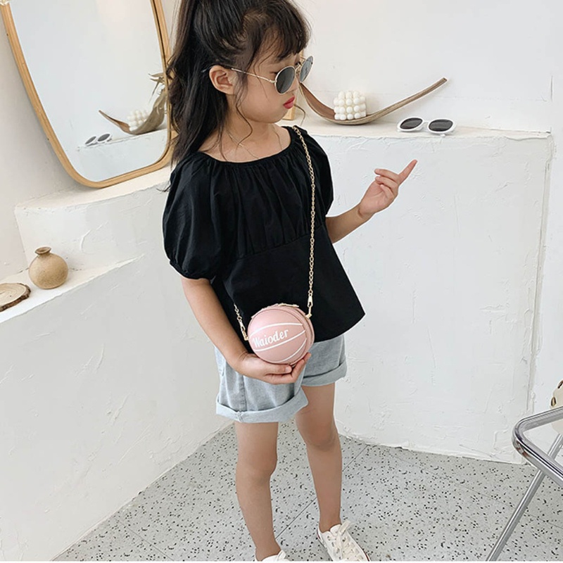 Túi Đeo Chéo Hình Quả Bóng Rổ Mini Dễ Thương Cho Bé