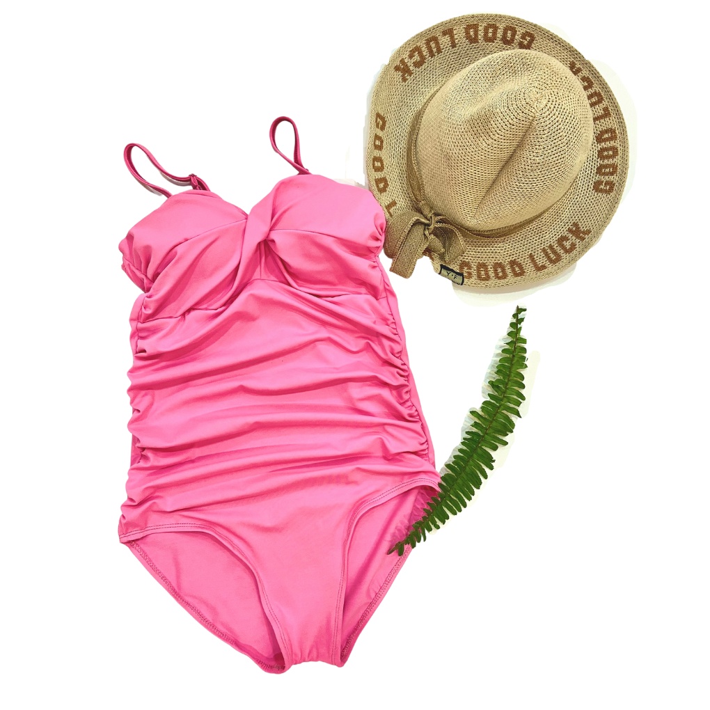 Bikini, Đồ Bơi Đi Biển Một Mảnh Liền Thân Nhún Ngực Hai Dây Gọng B Secxy ODERI LT-101