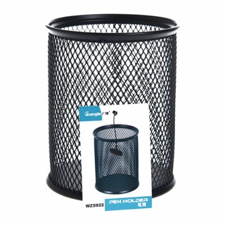 WZ5922	Cắm bút sắt tròn Đen Guangbo