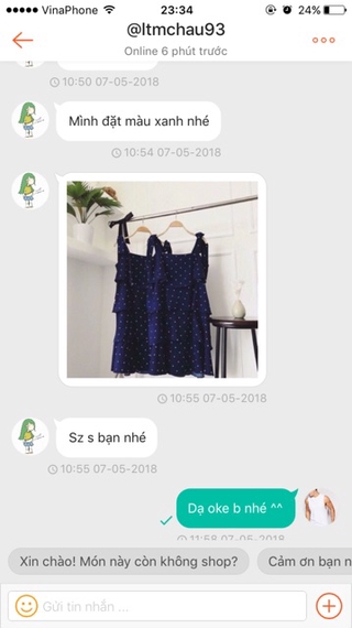 Váy dây tầng chấm bi