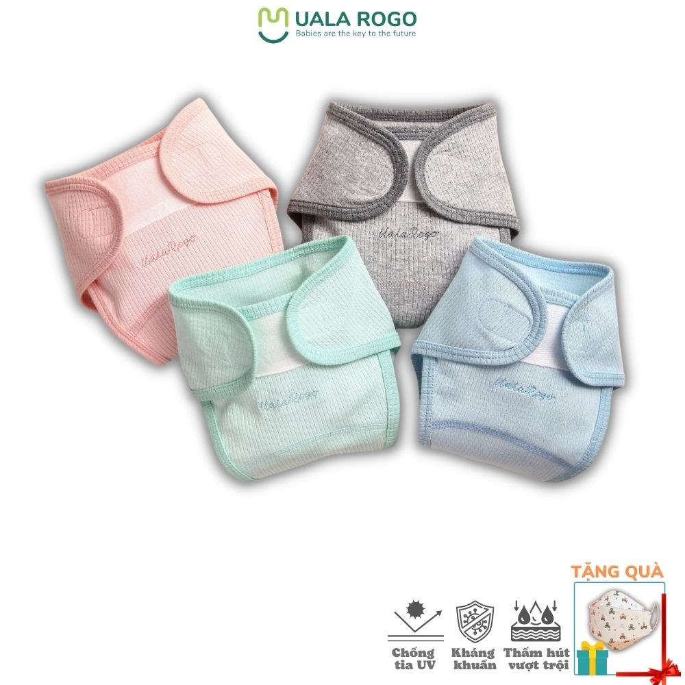 Tã dán sơ sinh Uala rogo vải cotton thấm hút dễ thay bỉm UR8501 2452