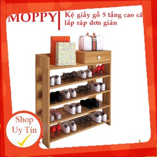 Kệ để giày dép gỗ thiết kế 5 tầng, dễ dàng tháo lắp, tiết kiệm diện tích/kệ giày gỗ 5 tầng gỗ mdf phannhaly473508
