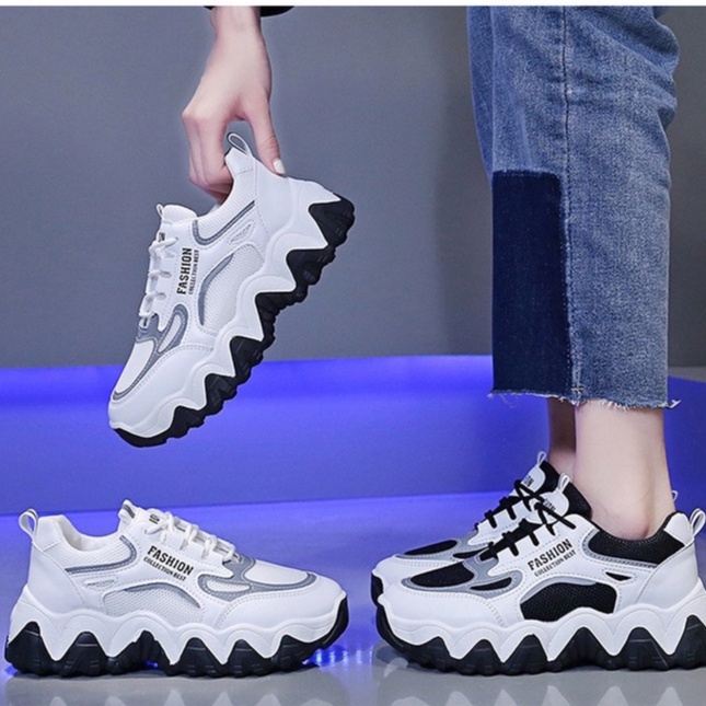 Giày Thể Thao Đế Dày Tăng Chiều Cao Thoáng Khí Phong Cách Hàn Quốc 2022 Thời Trang Mùa Hè Cho Nữ TYT105