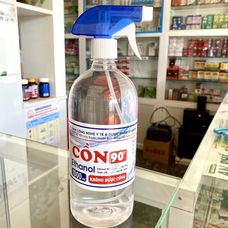 Cồn 70/90 độ- Sát khuẩn có vòi xịt 1000ml