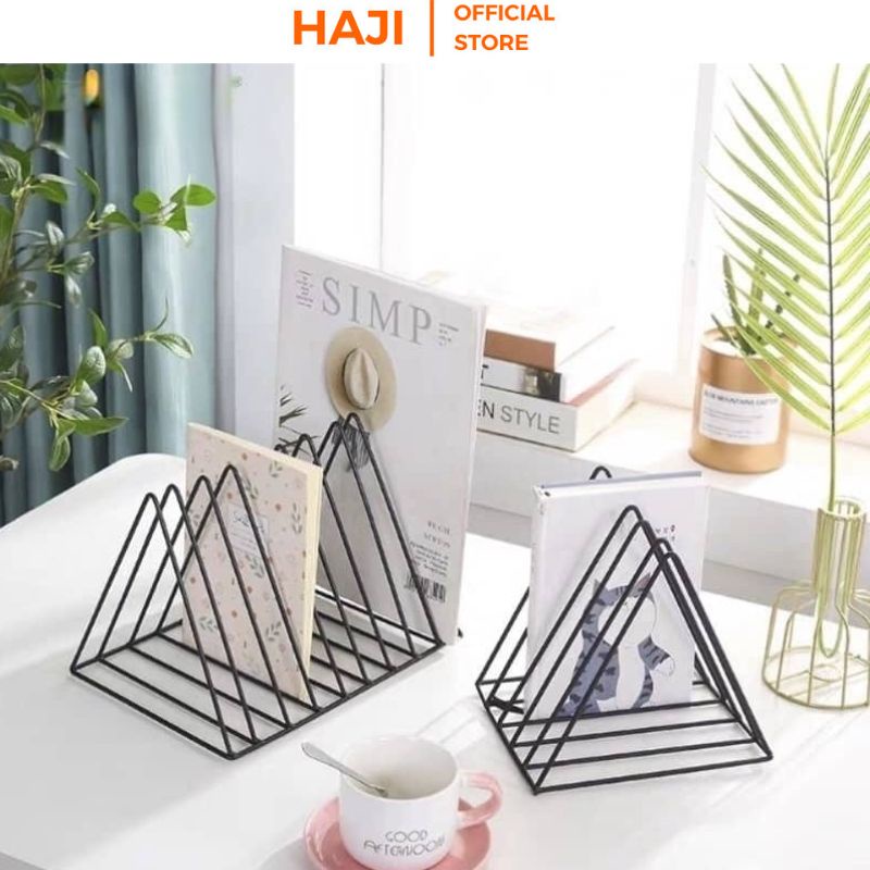 Giá sách mini decor góc bàn làm việc học tập HAJI C47