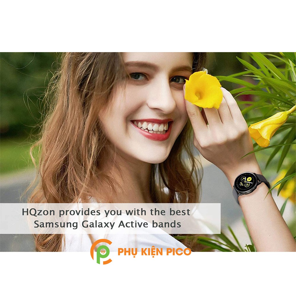 Dây silicon đồng hồ Samsung Galaxy Watch Active 2 bản 20mm màu đen size L