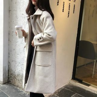 Áo dạ dáng dài có túi to 2 bên ( Hàng order)_ hagauorder