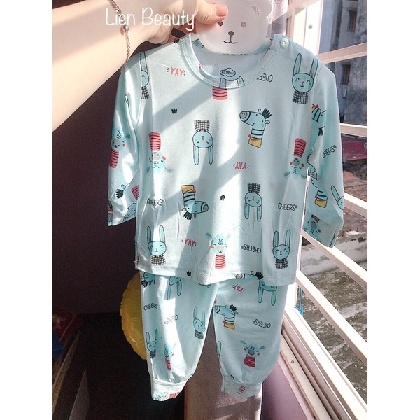 Bộ Dài Tay Leeleekids Chất Siêu Mát Cho Bé