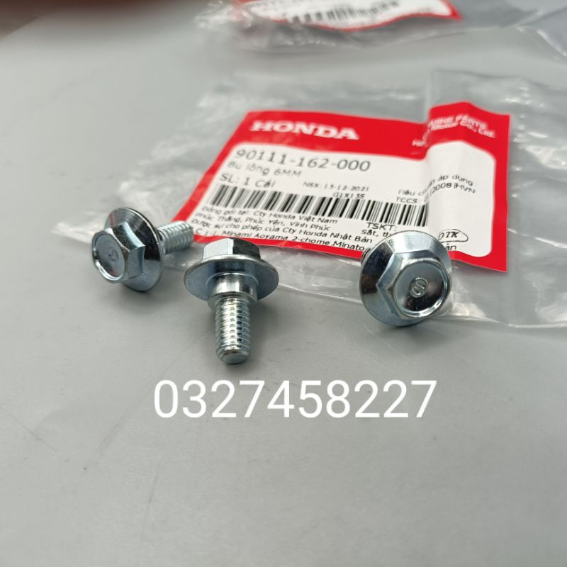 Ốc bắt ốp nhựa đuôi rùa , hộp bình... xe DREAM, WAVE... zin bu lông 6mm