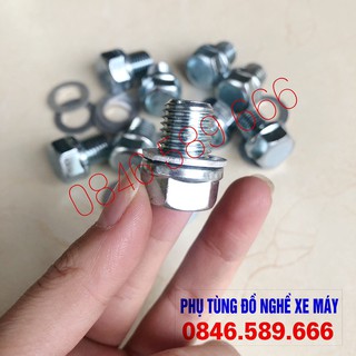 Ốc Rốn Dầu Long Đen 13 Ly Xe Máy Bị Chờn