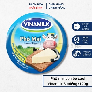 Phô mai Con bò cười Vinamilk hộp giấy 8 miếng 120g