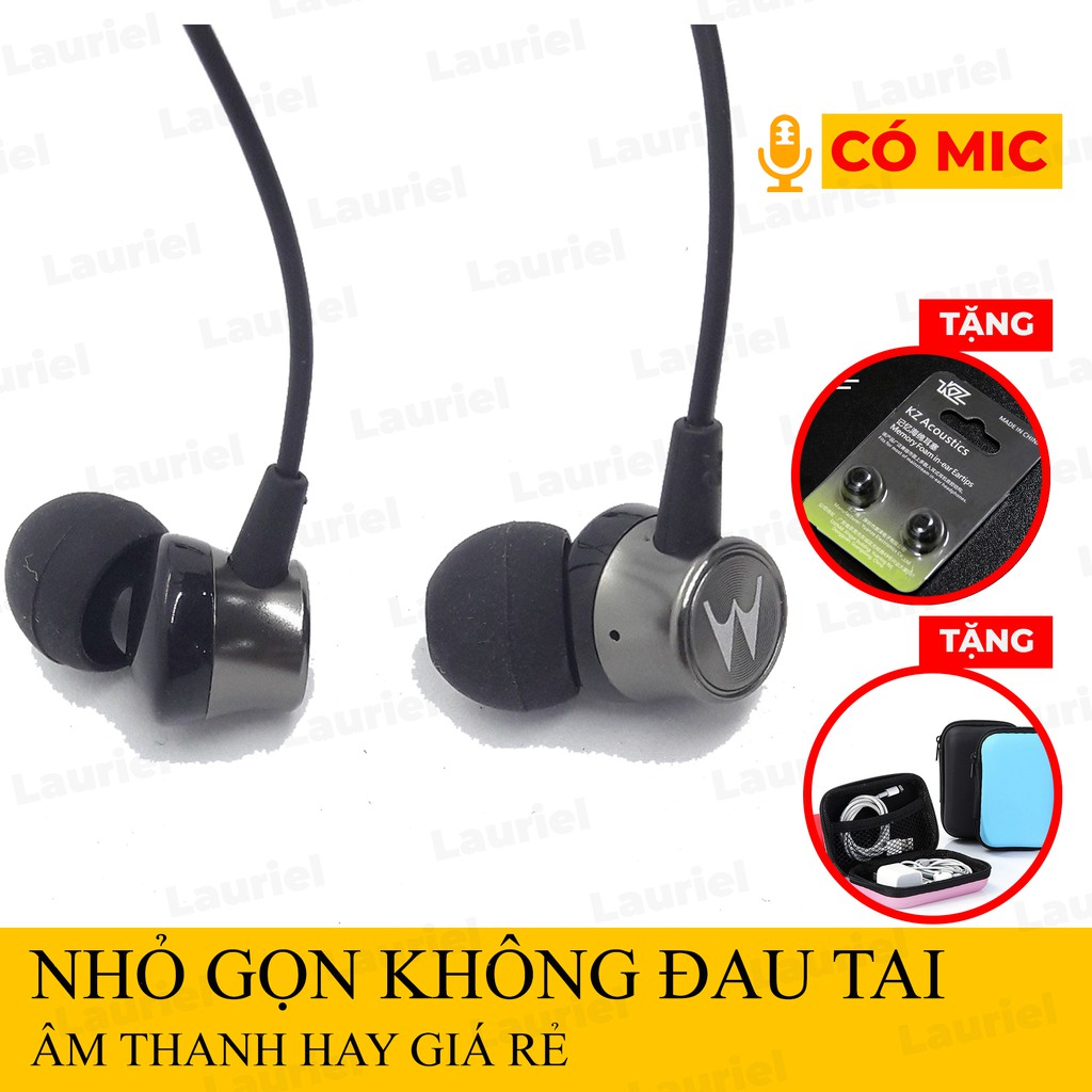 [Mã ELFLASH5 giảm 20K đơn 50K] Tai nghe nhét tai giá rẻ nhỏ gọn motorola nghiên bass có micro