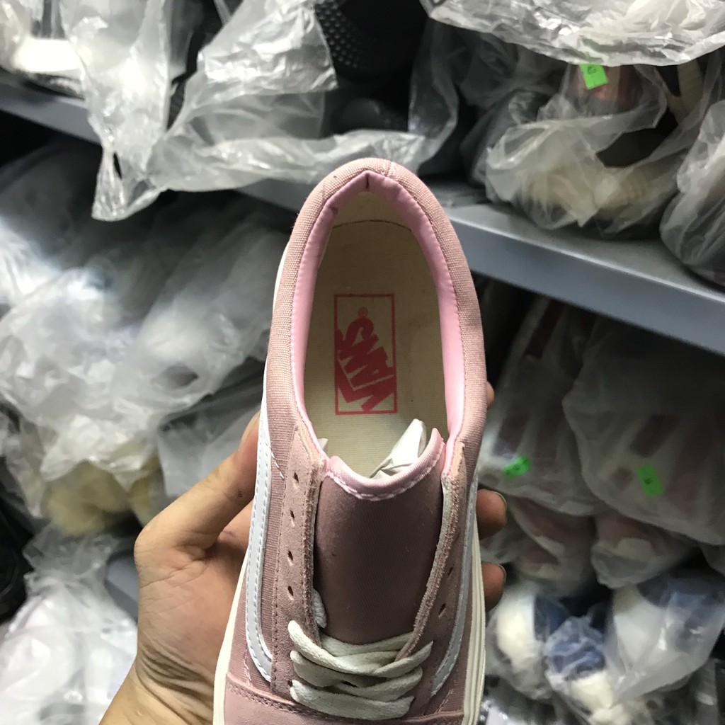 &gt;ẢNH THẬT-HÀNG THẬT&lt; Giày Sneaker V ans OG style 36 hồng nỉ nữ