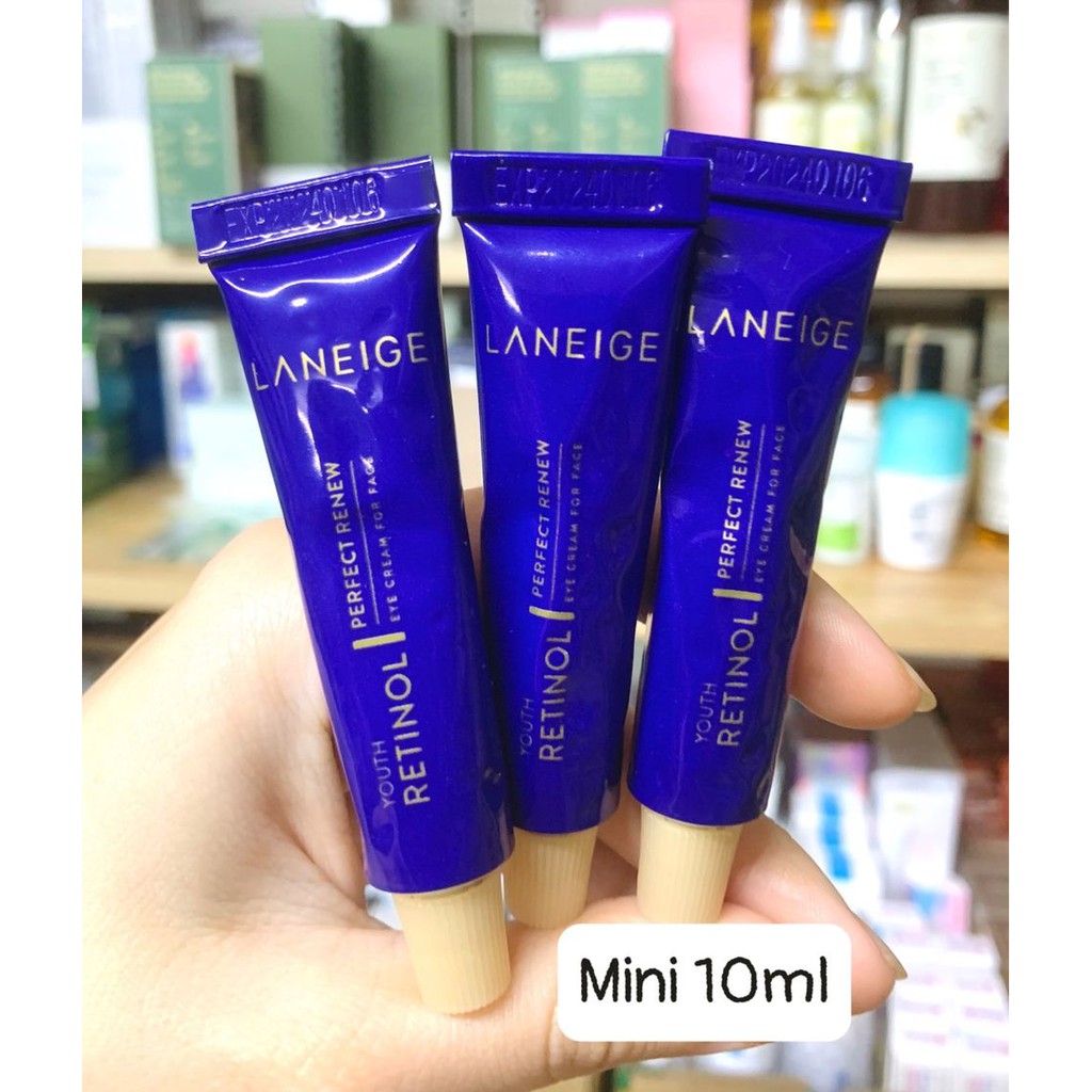 (CHÍNH HÃNG- MINI 10ML - KHÔNG HỘP) Kem Dưỡng MẮT Laneige Perfect Renew Youth Retinol Eye Cream For Face