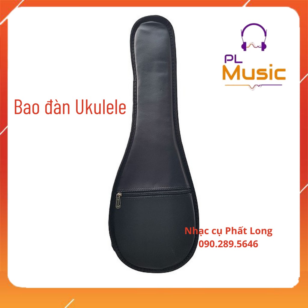 Bao đàn Ukulele Soprano / Concert bằng da 3 lớp chắc chắn