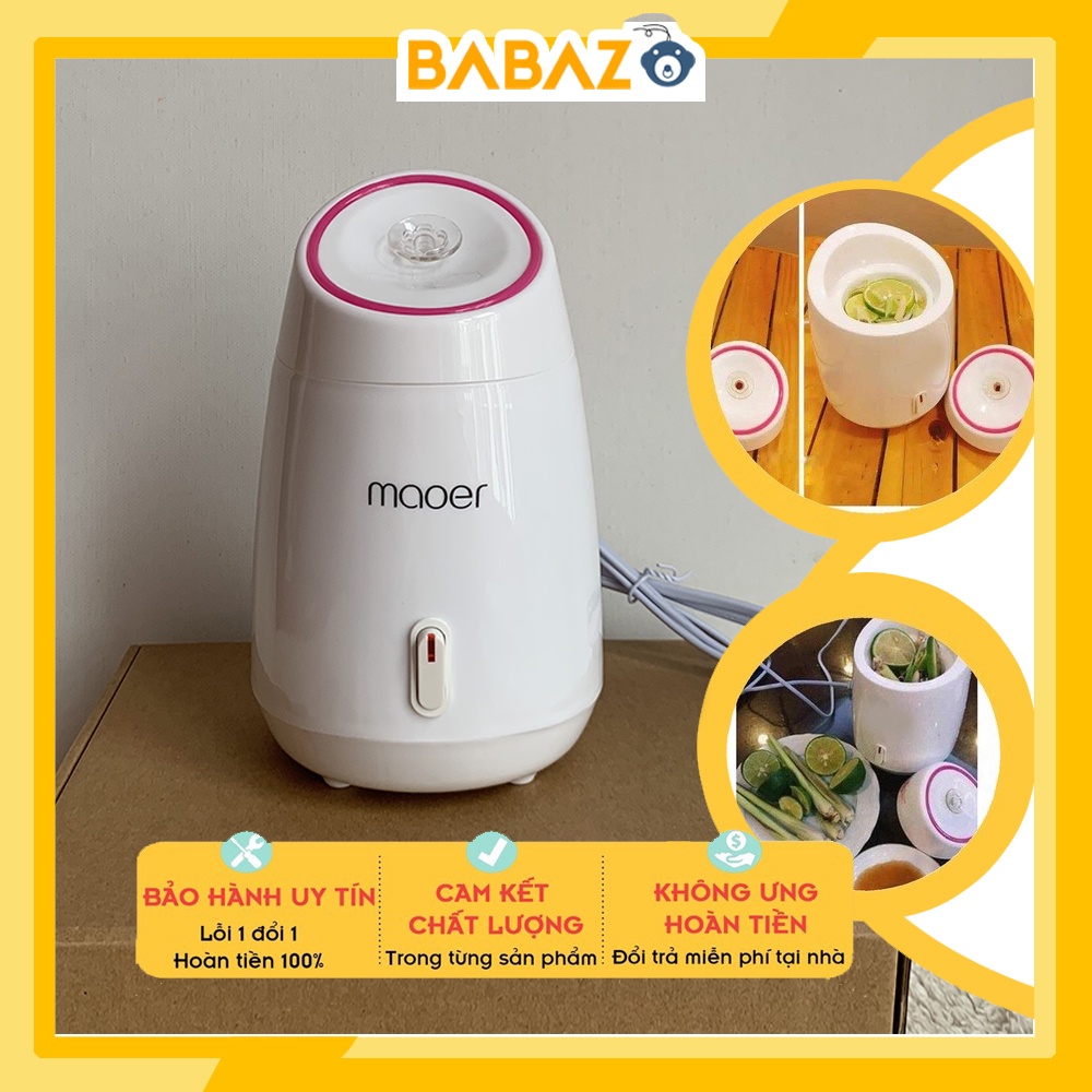 Máy Xông Mặt Maoer Xông Hơi Mũi Họng Thảo Dược Hoa Quả 2 in1 Bảo Hành 6 Tháng Hỗ Trợ F0 BABAZO
