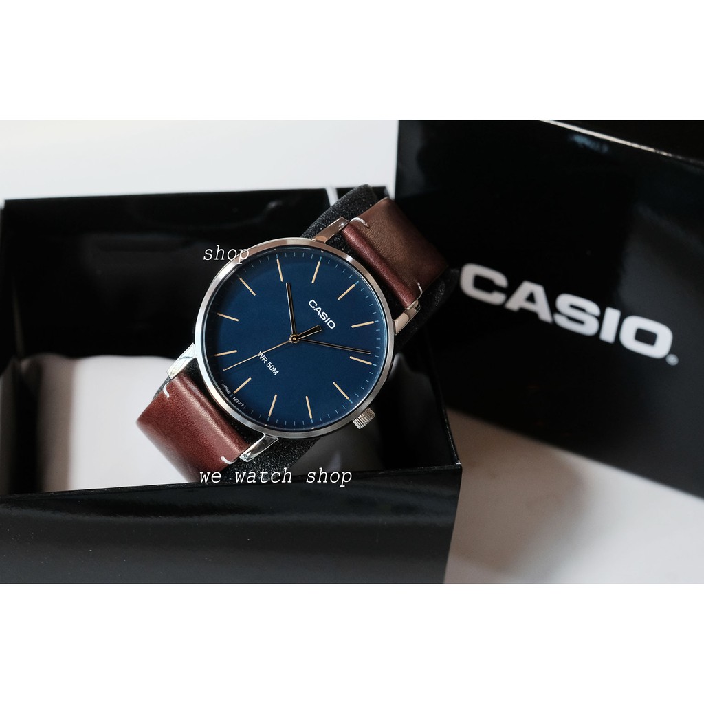 Đồng hồ nam dây da Casio Anh Khuê MTP-E171L-2EVDF