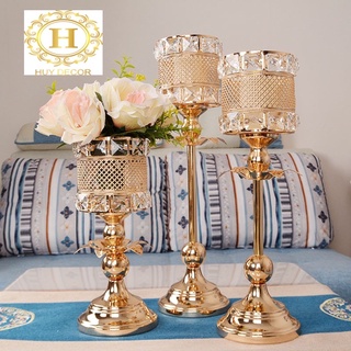 Bộ 3 chân nến trang trí decor đám cưới , sinh nhật( gồm 3 cây)