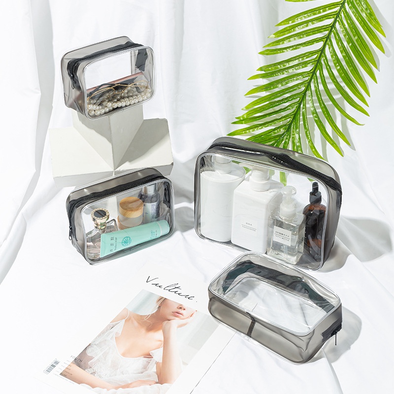1 Túi Đựng Đồ Trang Điểm Bằng PVC Trong Suốt Chống Nước