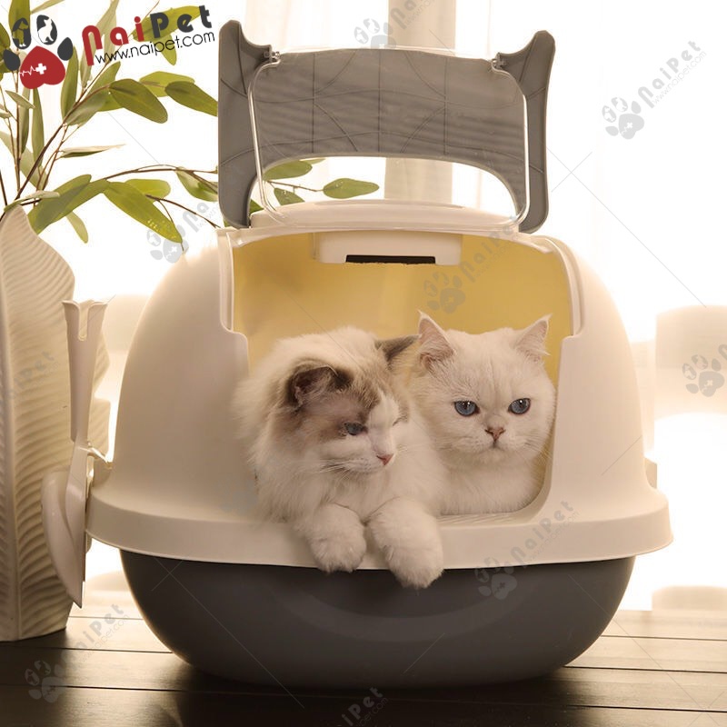 Nhà Vệ Sinh Hộp Vệ Sinh Đựng Cát Có Mái Cho Mèo Pakeway NVS006