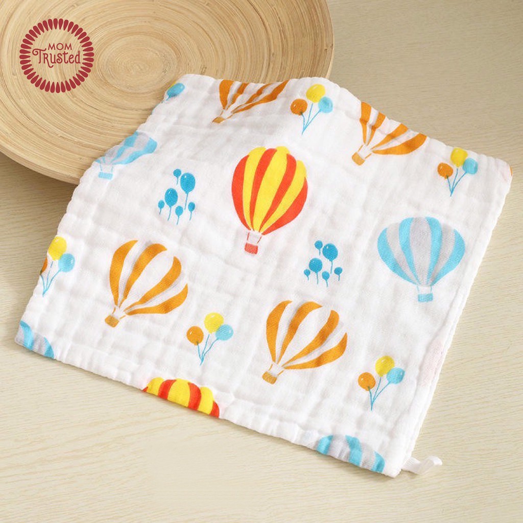 Hộp 6 khăn sữa cotton 6 lớp cho bé Mom Trusted – có bán sỉ